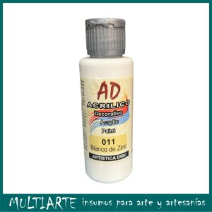 Pintura decorativa Artistica Dibu 011 blanco zinc 60ml
