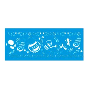Stencil Litoarte reutilizable17 x 42 cms STG-013