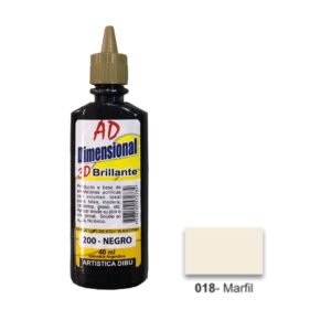 Pintura dimensional AD 40ml 018-marfil