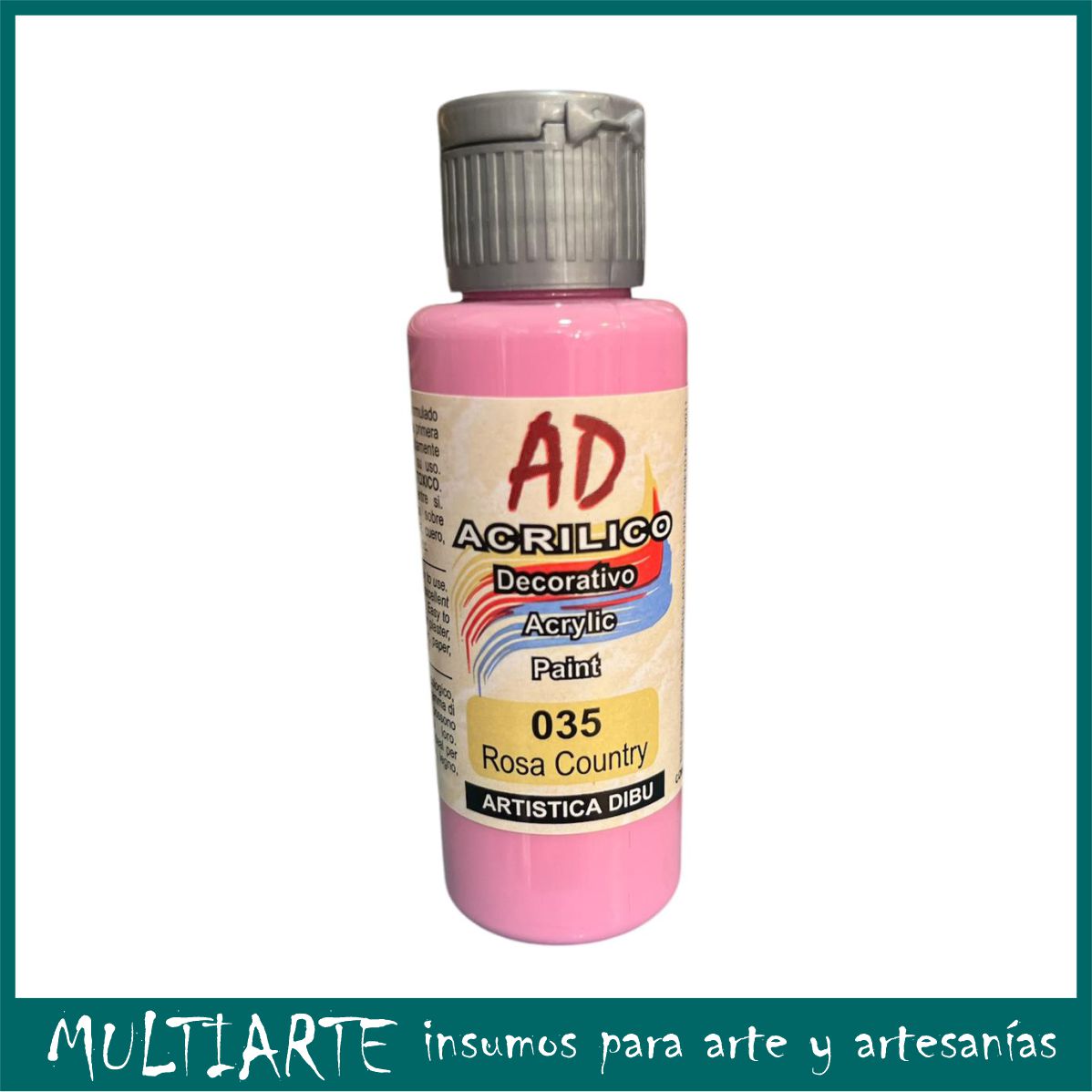 Pintura decorativa Artistica Dibu 035 rosa country 60ml - MULTIARTE ...