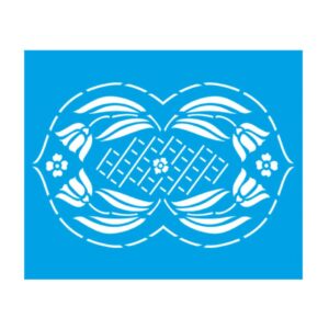 Stencil Litoarte reutilizable 17 x 21 cms STM-039 Flores