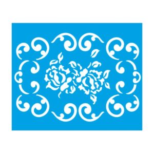 Stencil Litoarte reutilizable 17 x 21 cms STM-042 Flores
