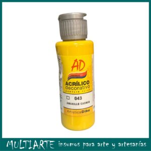 Pintura decorativa Artistica Dibu 043 amarillo cadmio 60ml