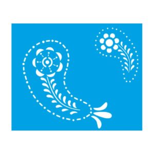 Stencil Litoarte reutilizable 17 x 21 cms STM-060 Flores