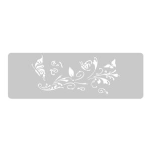 Stencil EQarte reutilizable 13,5 x 30cms 061 Mariposas