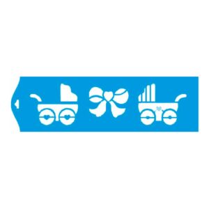 Stencil Litoarte reutilizable 8,5 x 28,5 cms STE-076