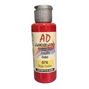 Pintura decorativa Artistica Dibu 076 rojo ceibo 60ml
