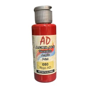 Pintura decorativa Artistica Dibu 080 rojo AD 60ml
