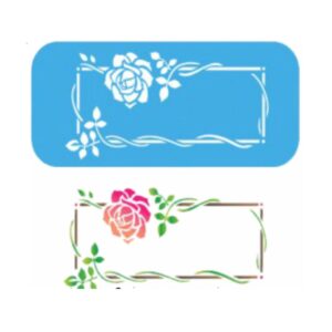 Stencil EQarte reutilizable 13,5 x 30cms 081 Marco