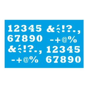 Stencil Litoarte reutilizable 21 x 34 cms ST-085 Numeros