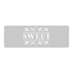 Stencil EQarte reutilizable 13,5 x 30cms 087 Sweet