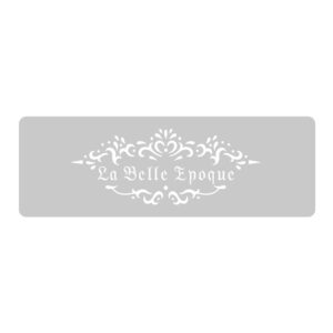 Stencil EQarte reutilizable 13,5 x 30cms 090 La Belle Epoque