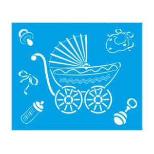 Stencil Litoarte reutilizable 17 x 21 cms STM-093 Bebé