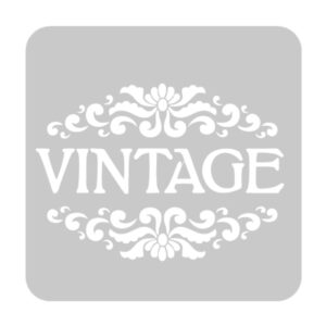 Stencil EQarte reutilizable 30 x 30cms 1013 Vintage