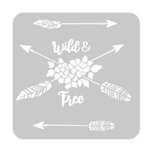 Stencil EQarte reutilizable 30 x 30cms 1018 Flechas
