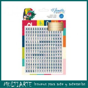 Letras papel adhesivas Shimelle 346614