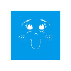 Stencil Litoarte reutilizable 10 x 10 cms STX-115 Carita