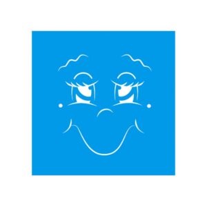 Stencil Litoarte reutilizable 10 x 10 cms STX-116 Carita