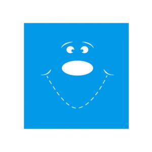 Stencil Litoarte reutilizable 10 x 10 cms STX-119 Carita