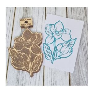 Sello 8x10cms Flores 1200