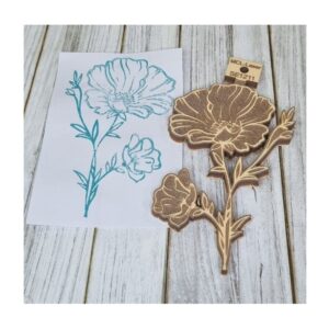 Sello 10x15cms Flores 1211