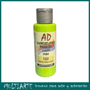 Pintura decorativa Artistica Dibu 122 verde manzana 50ml