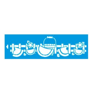 Stencil Litoarte reutilizable 8,5 x 28,5 cms STE-123