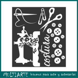 Adhesivos decorativos Costura - color BLANCO