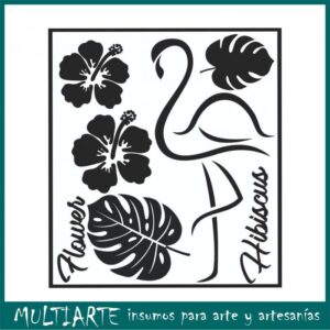 Adhesivos decorativos Flamenco - color BLANCO