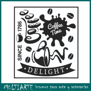Adhesivos decorativos Coffee - color NEGRO