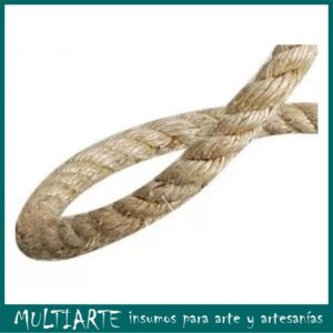 Cuerda Sisal Natural Trenzada ( Yute ) Para artesanías 20mm