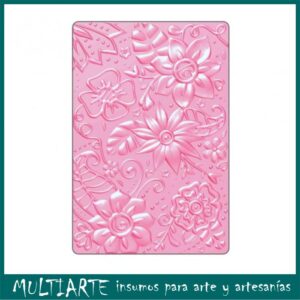 Placa de Embossing - 3-D Textured Impressions Bohemian Botanicals 661948