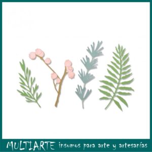 Cortante Thinlits Sizzix - Natural Leaves 5 piezas 664361