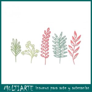 Cortante Thinlits Sizzix - Delicate Leaves 5 piezas 664457