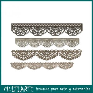 Cortante Thinlits Sizzix - Crochet by Tim Holtz 4 piezas 664178