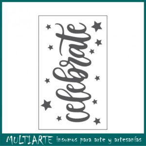 Placa de Embossing - Celebrate