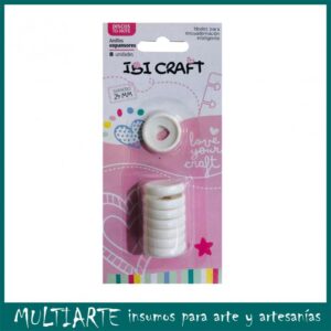 Discos para encuadernación expandible Ibi Craft 24mm Blanco
