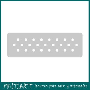 Stencil EQarte reutilizable 4,5 x 30cms Chicos 232