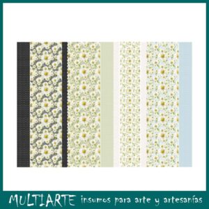 Lámina de seda para decoupage 50x70cms MARGARITAS4