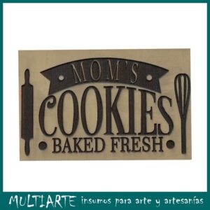 Sello bajo relieve 10x15cms Cookies 365