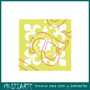 Stencil 15 x 15cms MCL -  100 Azulejo