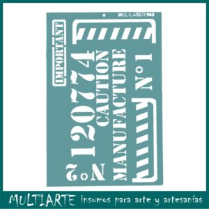 Stencil 20 x 30cms MCL -  908