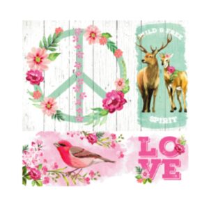Lámina para decoupage 31,5cms x 31,5cms 16-1602