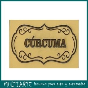 Sello bajo relieve 5x7cms C+¦rcuma 812