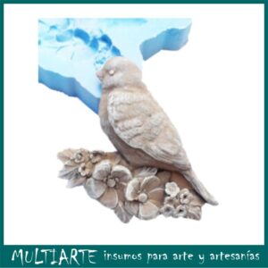 Molde de silicona Craquelina Pajarito