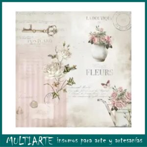 Lámina para decoupage 31,5cms x 31,5cms 04-434