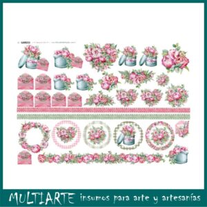 Lámina de seda para decoupage 50x70cms GARD33