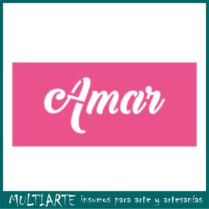 Stencil  6 x 20cms MCL - 744