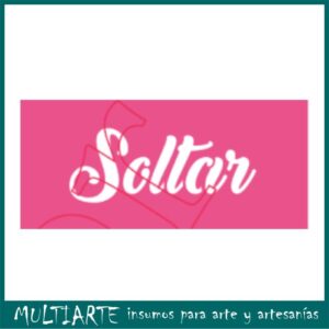 Stencil  6 x 20cms MCL - 743 Soltar