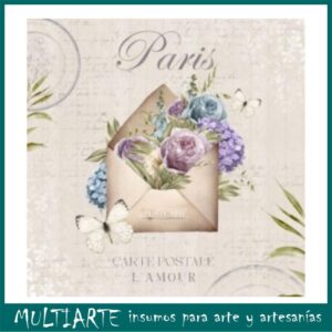 Lámina para decoupage 31,5cms x 31,5cms 04-435